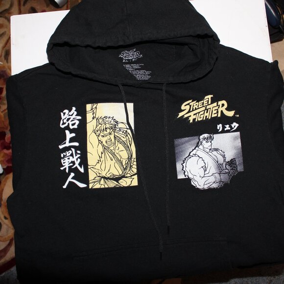 Street Fighter Sweatshirt Ryu Graphic Hoodie Double Sided Gaming - Size XL - Picture 5 of 9